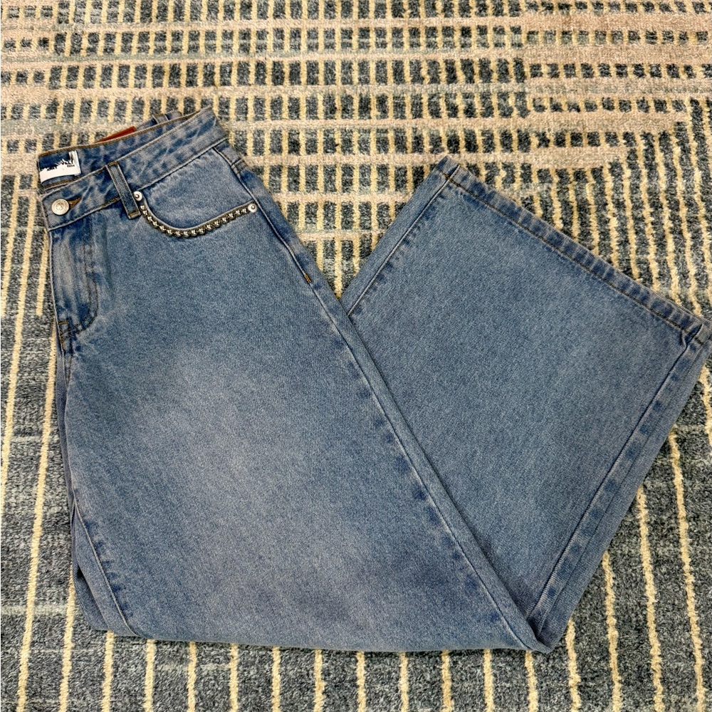 Princess Polly Ultra Wide Denim Jeans